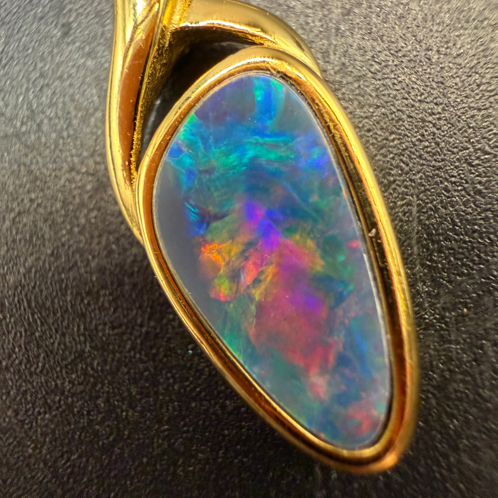 Queensland Boulder Opal S925 Necklace Super Quality