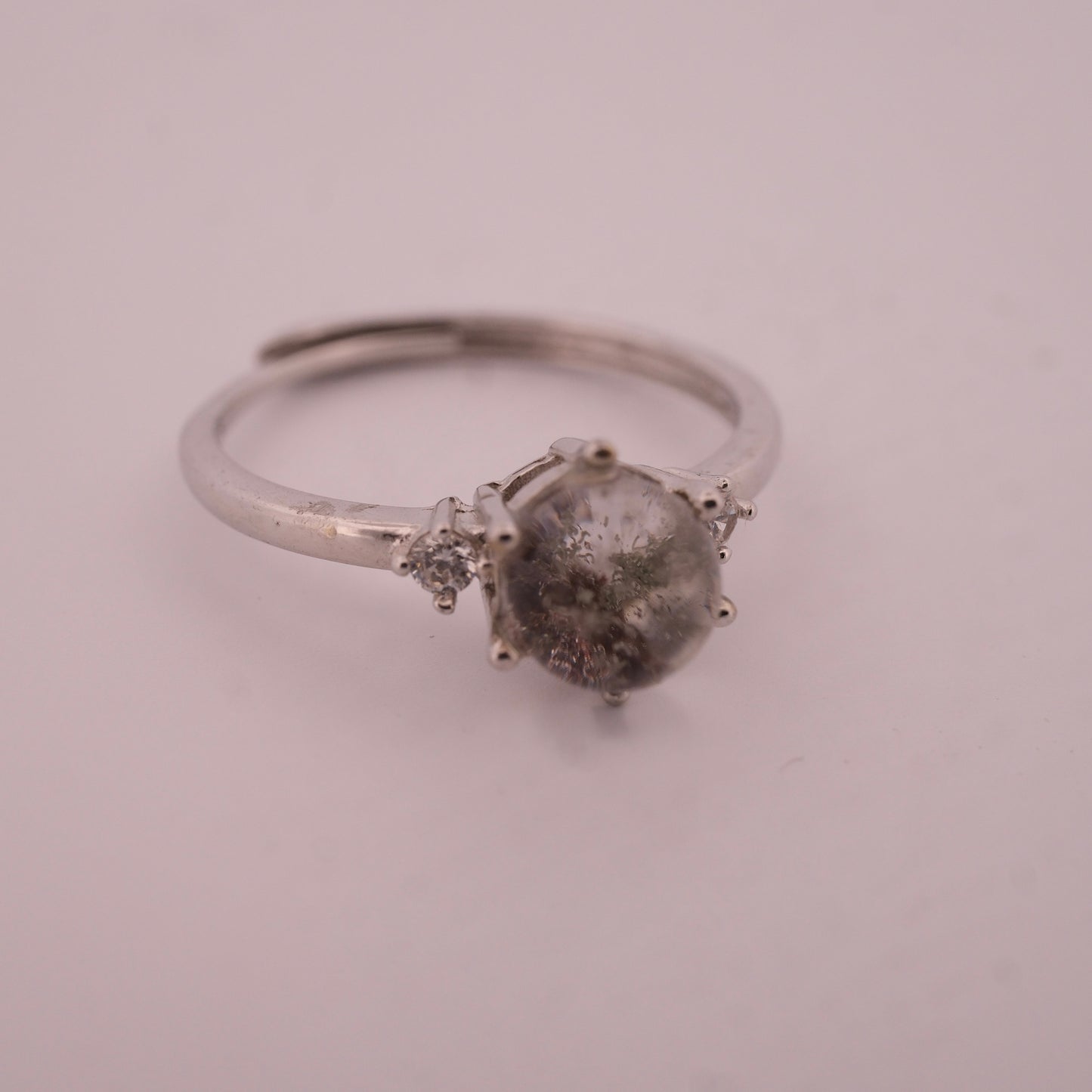 Garden Quartz S925 Adjustable Ring