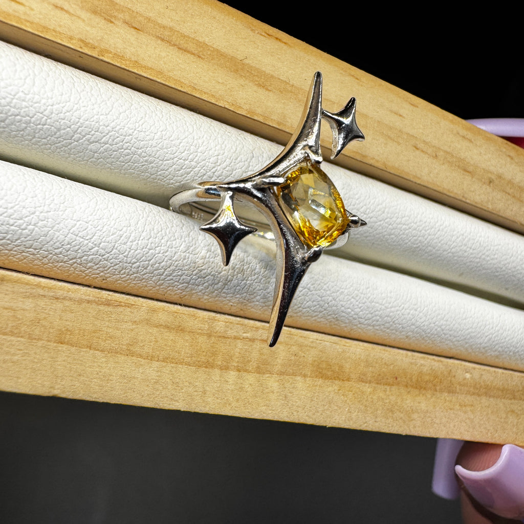 Citrine Signature Star Ring