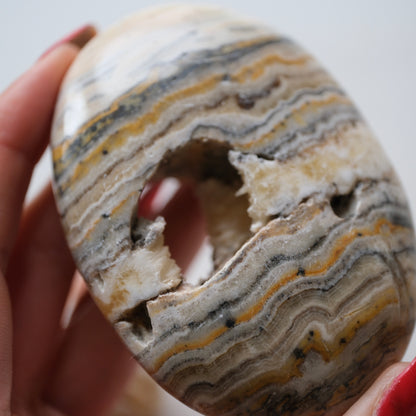 Bumblebee Jasper Palm Stone
