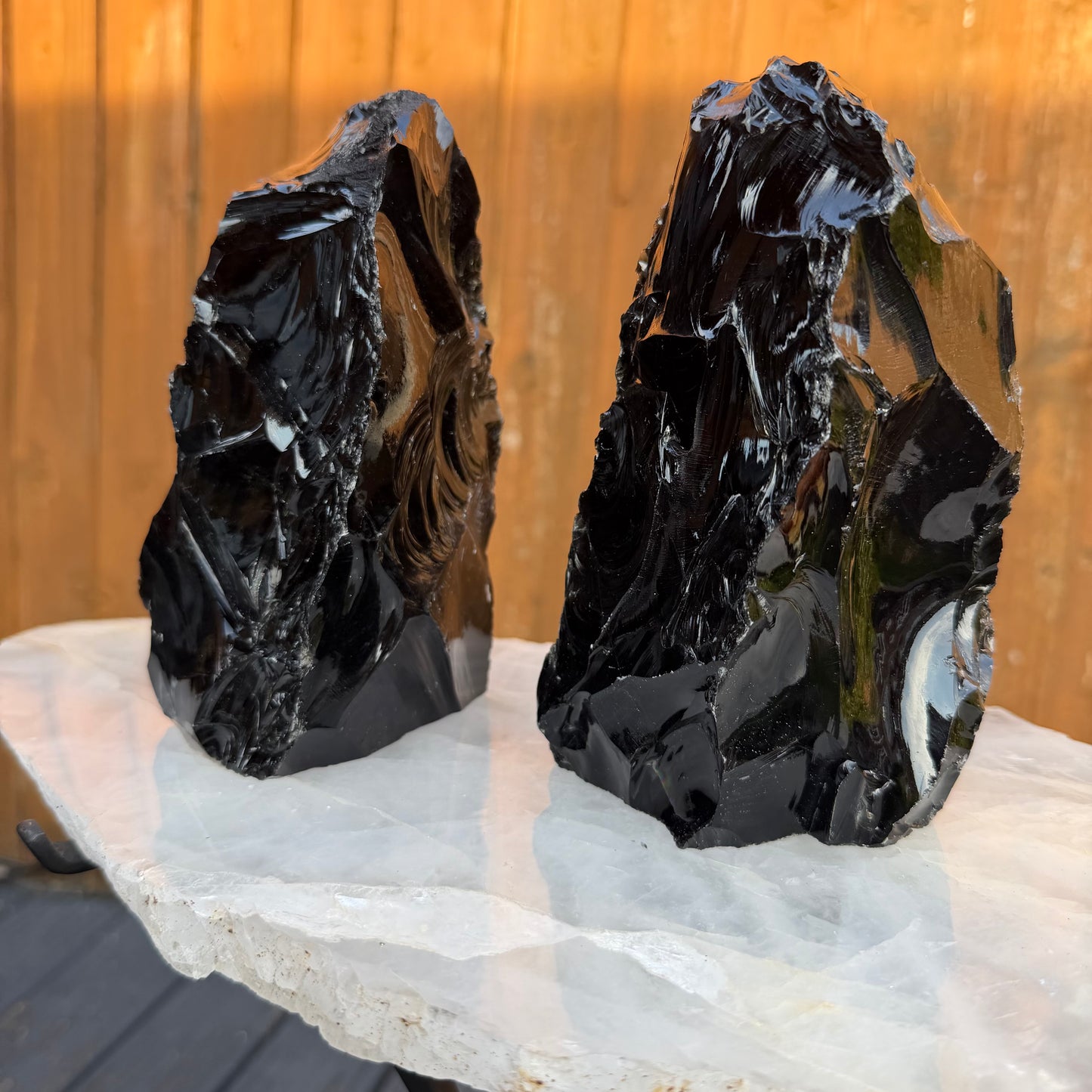 Black Obsidian Raw Towers