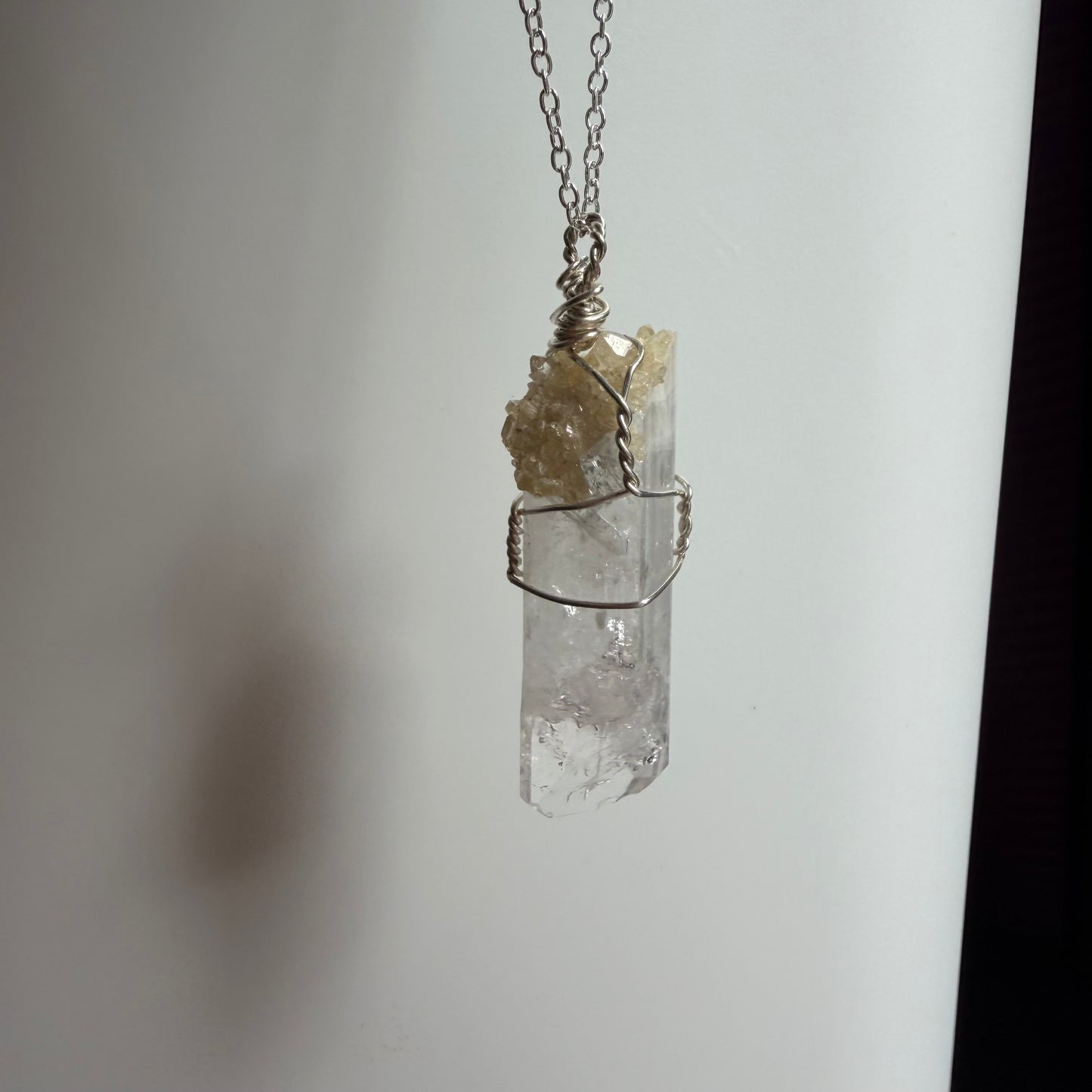 Danburite with Citrine Handmade Necklace