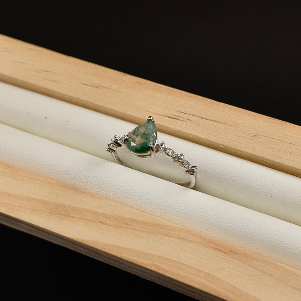 Moss Agate Ring