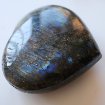 Large Labradorite Puffy Heart