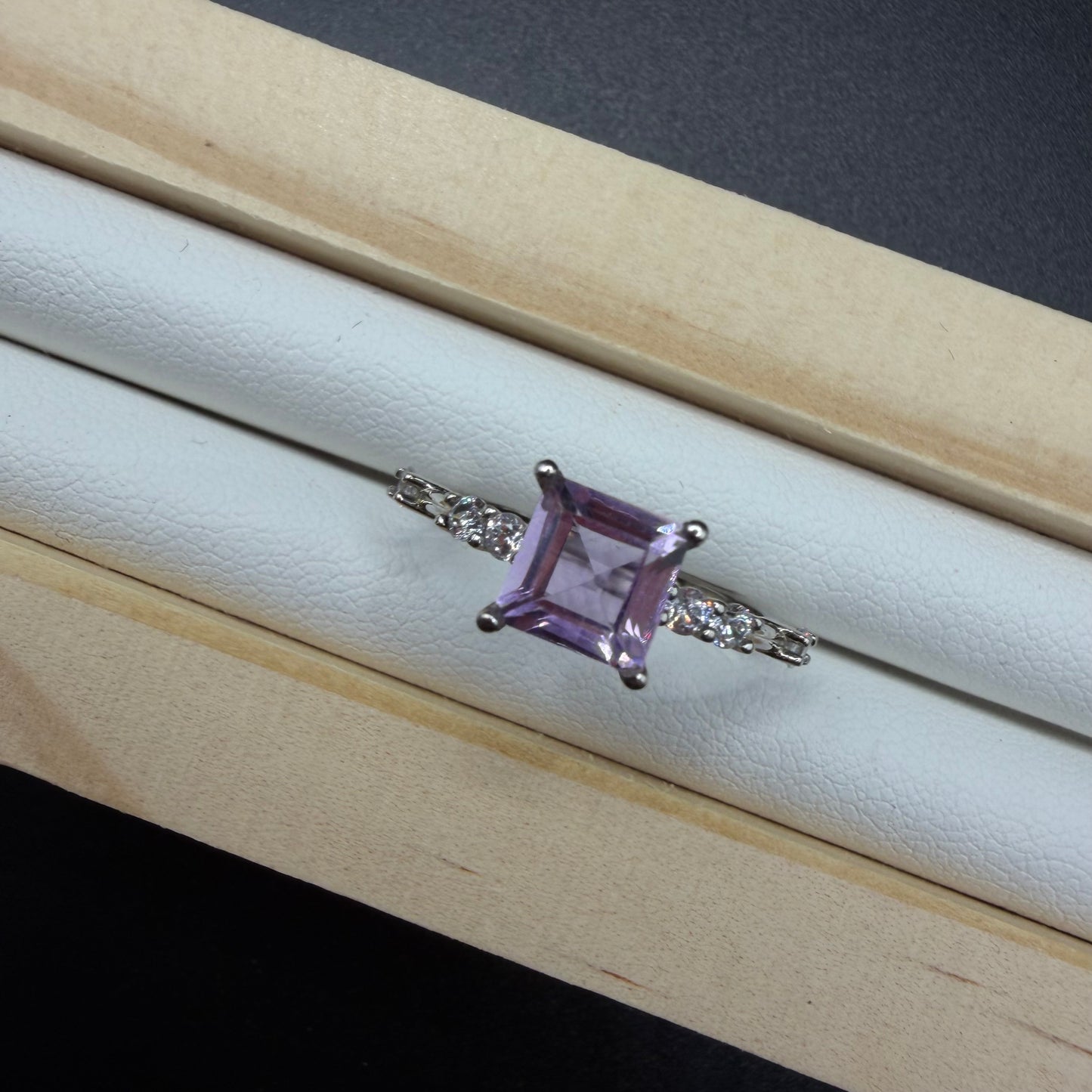 Amethyst S925 Adjustable Ring