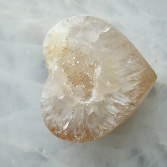 Druzy Agate Hearts - Brazil