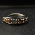 Rainbow Tourmaline S925 Adjustable Ring