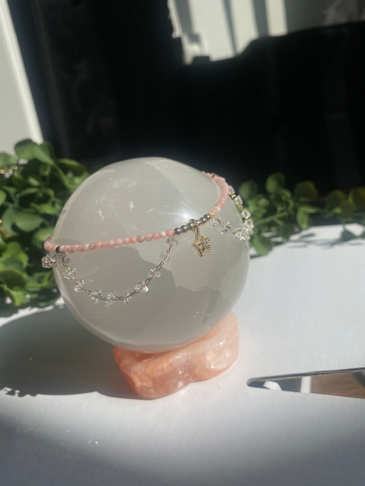 Pink Opal Anklet