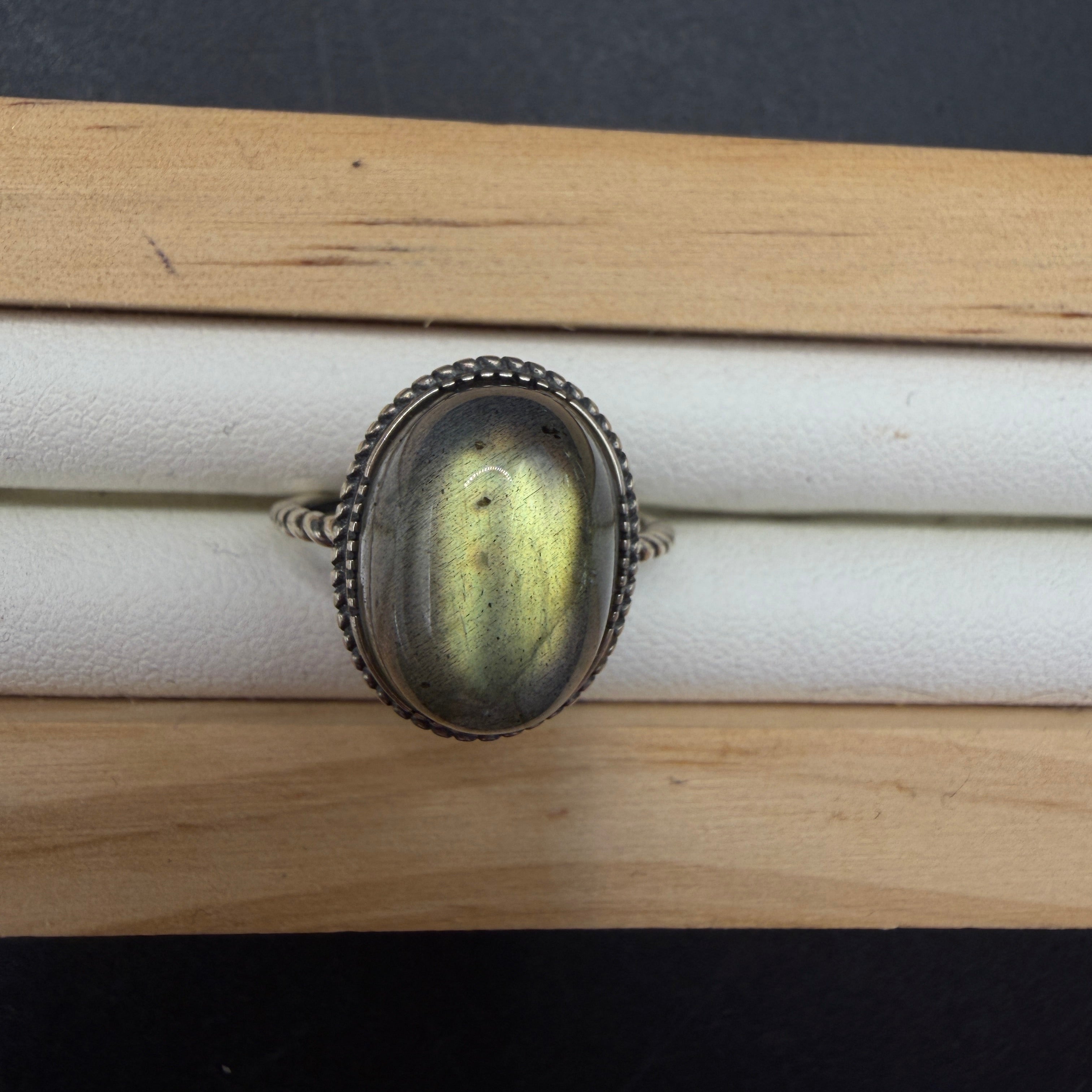 Labradorite S925 Adjustable Ring