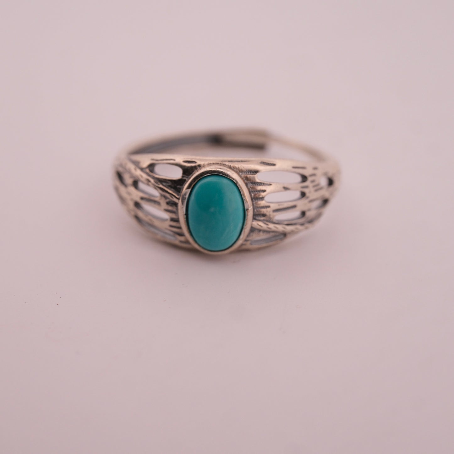 Turquoise S925 Adjustable Ring