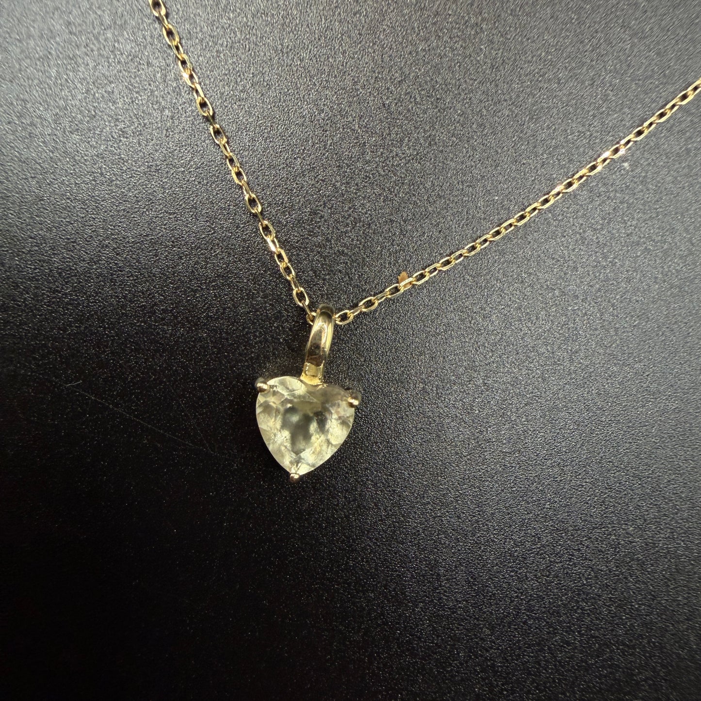 9ct Gold Libyan Desert Glass Certified Necklace