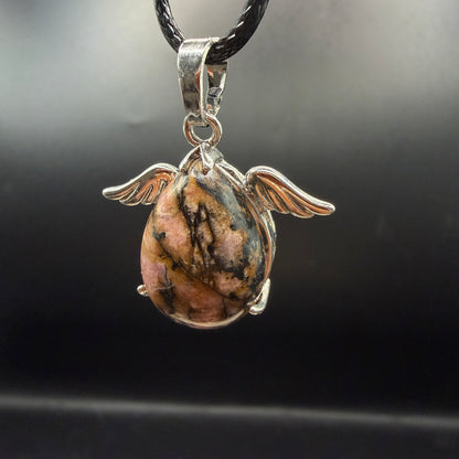 Rhodonite Wings Necklace