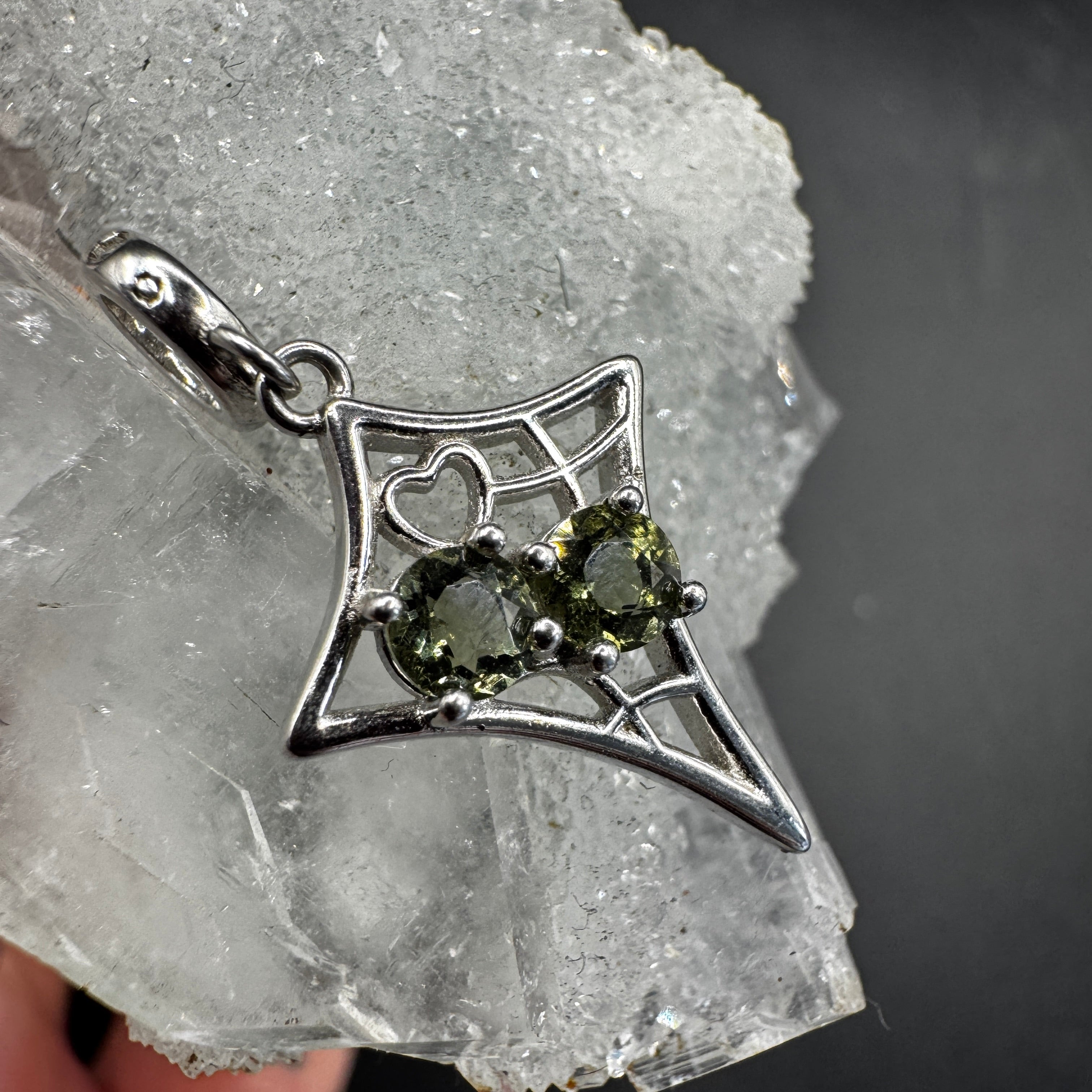 Moldavite Star S925 Certified Necklace
