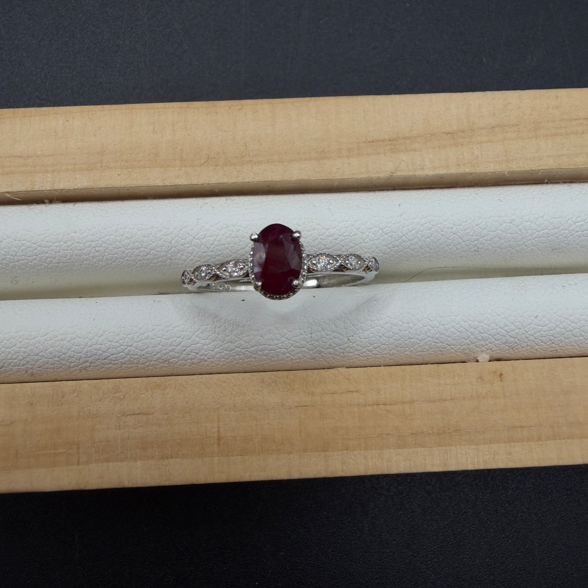 Ruby S925 Adjustable Ring