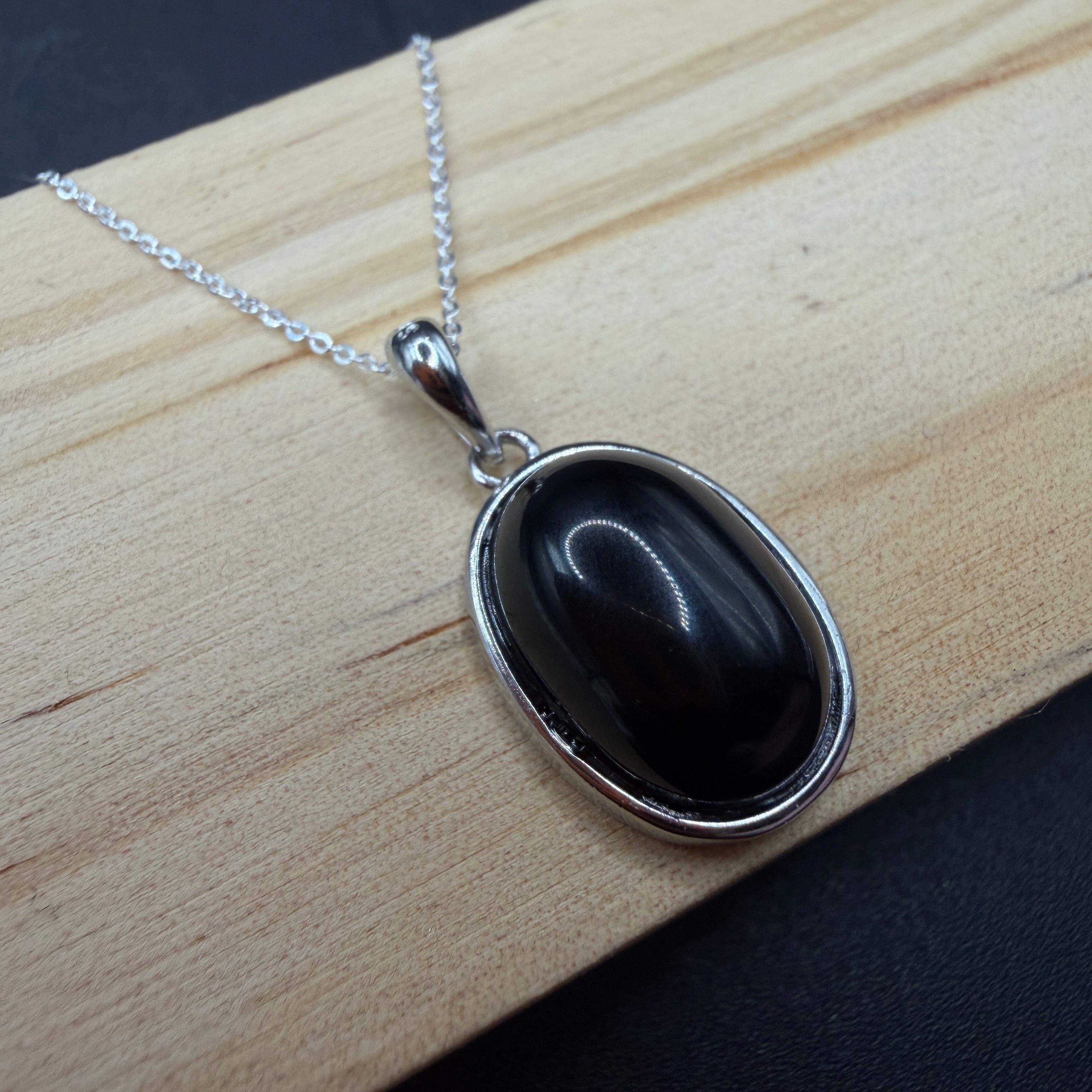 Obsidian S925 Necklace