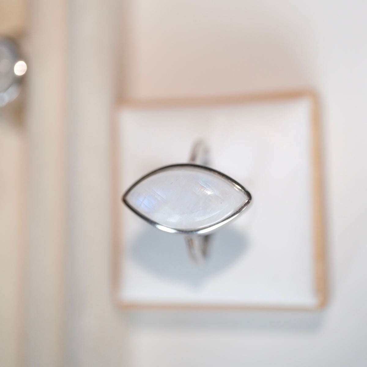 Moonstone S925 Adjustable Ring | Intuition | Feminine | Healing