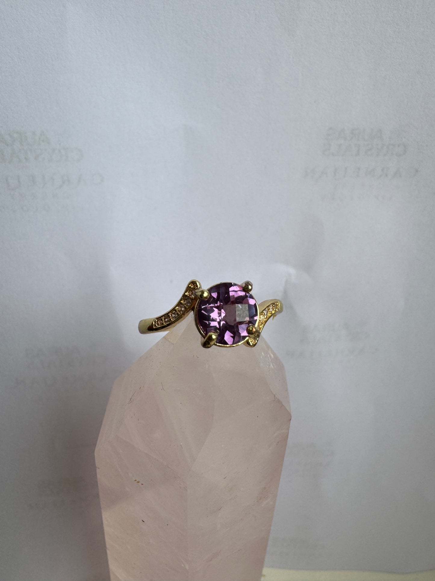 Gold Amethyst Ring