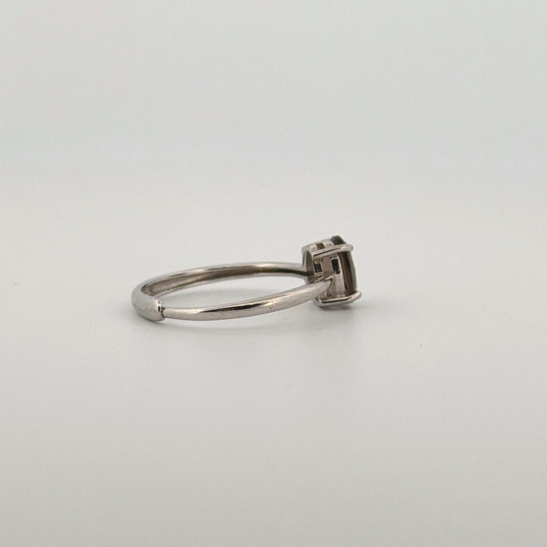 Smokey Quartz S925 Adjustable Ring