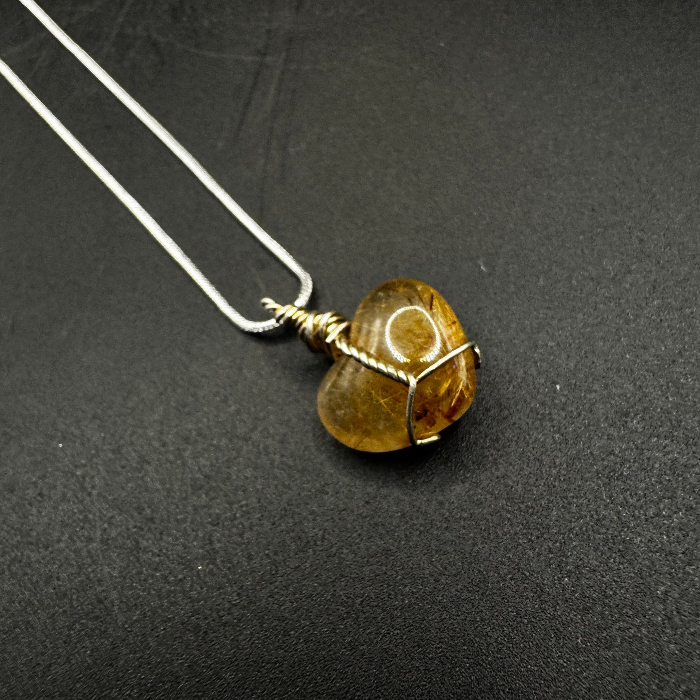 Handmade Golden Rutile Necklace
