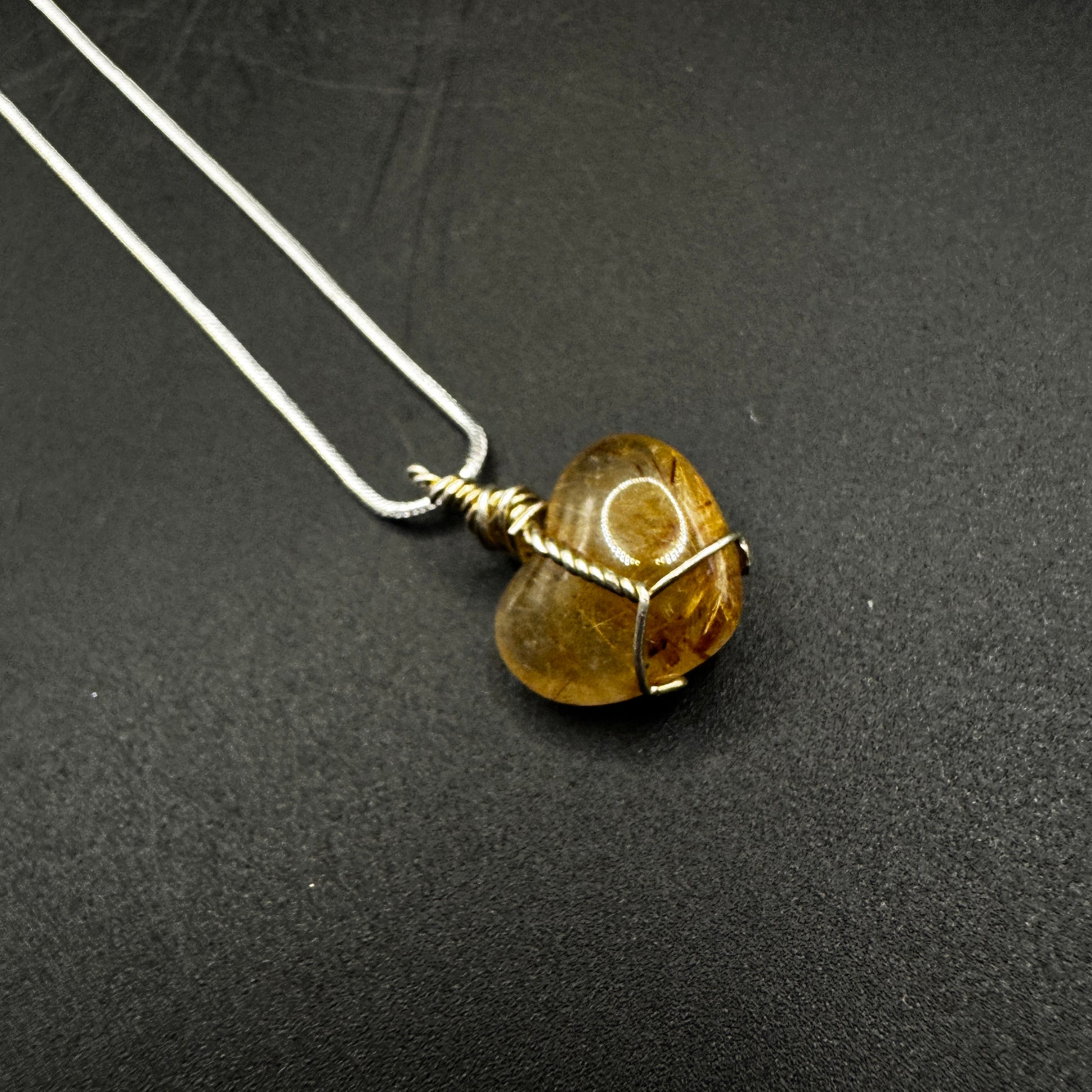 Handmade Golden Rutile Necklace