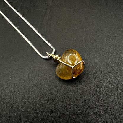 Handmade Golden Rutile Necklace