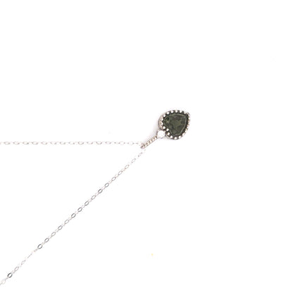 Moldavite Heart S925 Certified Necklace