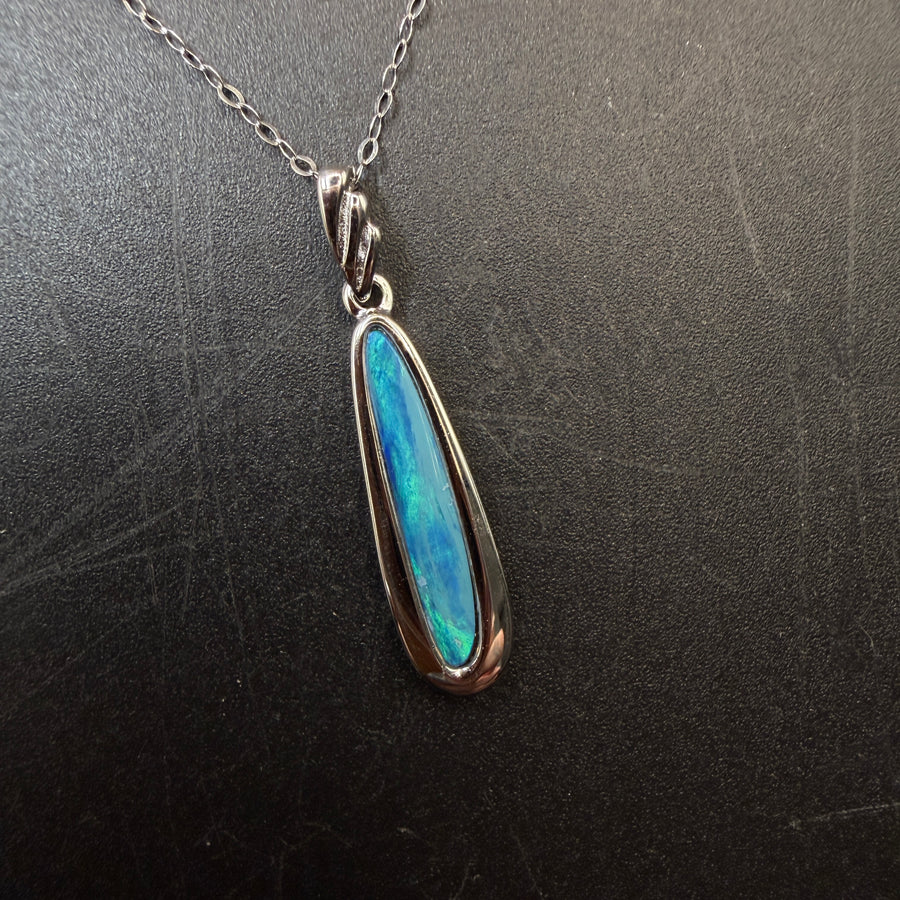 Australian Boulder Opal S925 Necklace