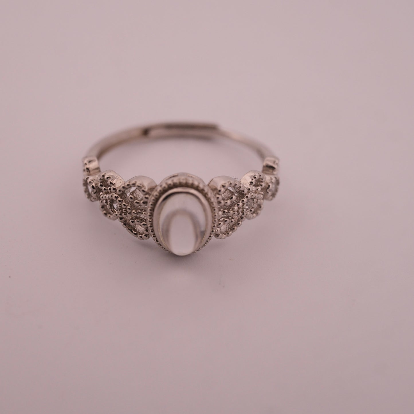 Moonstone S925 Adjustable Ring