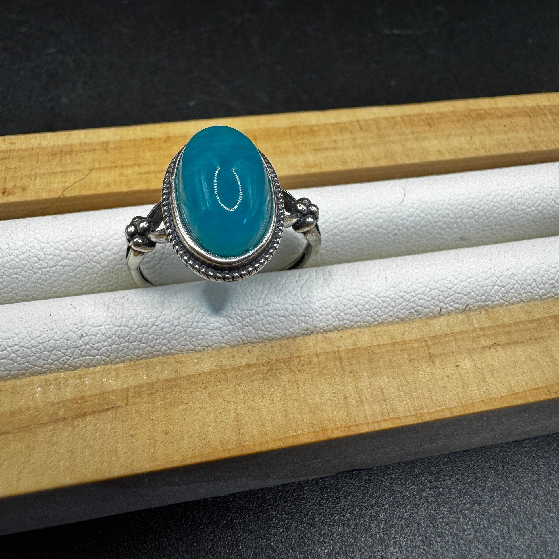 Amazonite S925 Adjustable Ring
