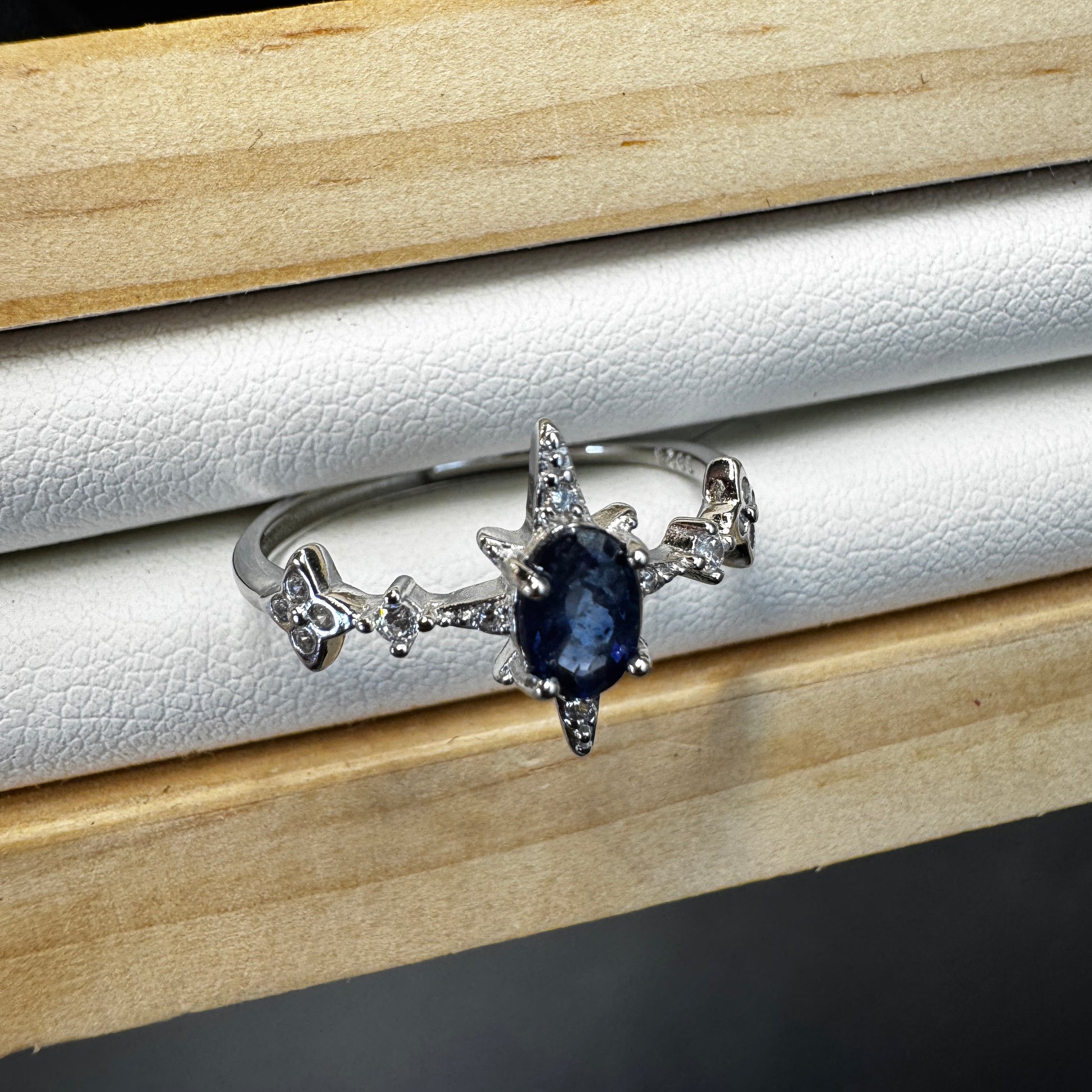 Sapphire Star Ring