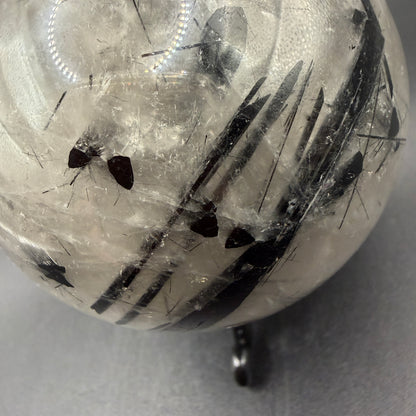 Black Tourmaline in Quartz Sphere Dx22.6cm