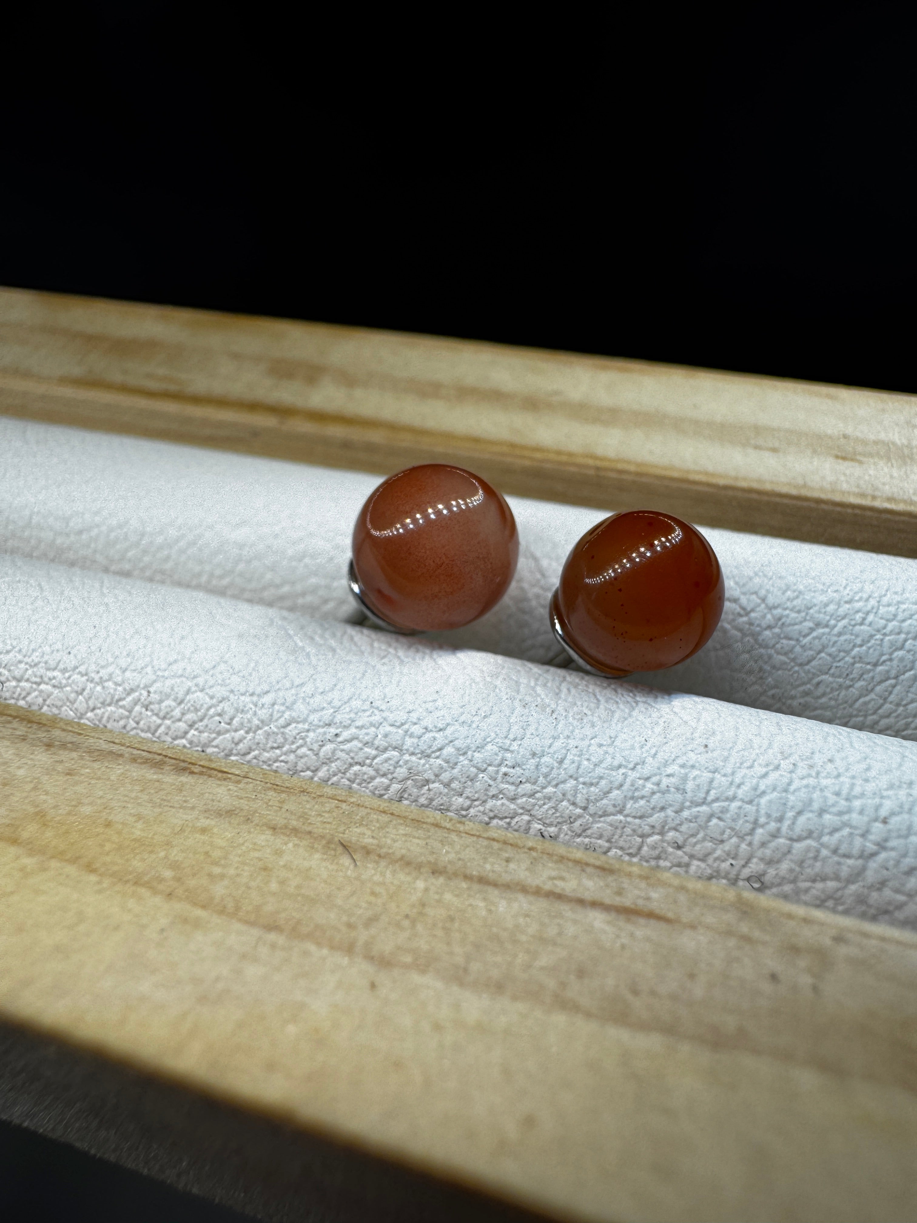 Carnelian Stud Earrings