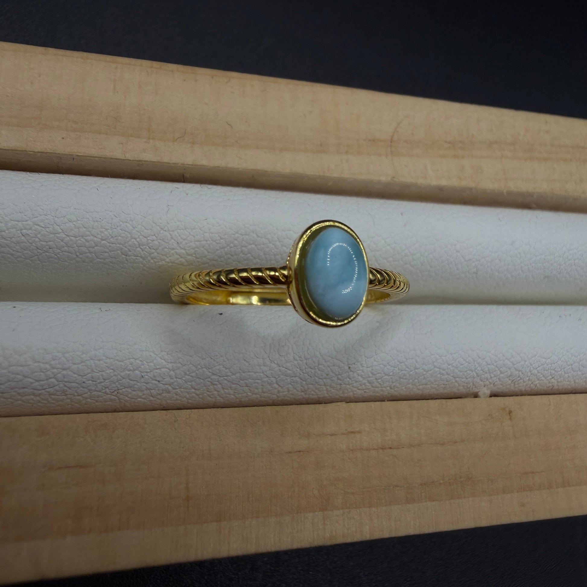 Larimar S925 Adjustable Ring