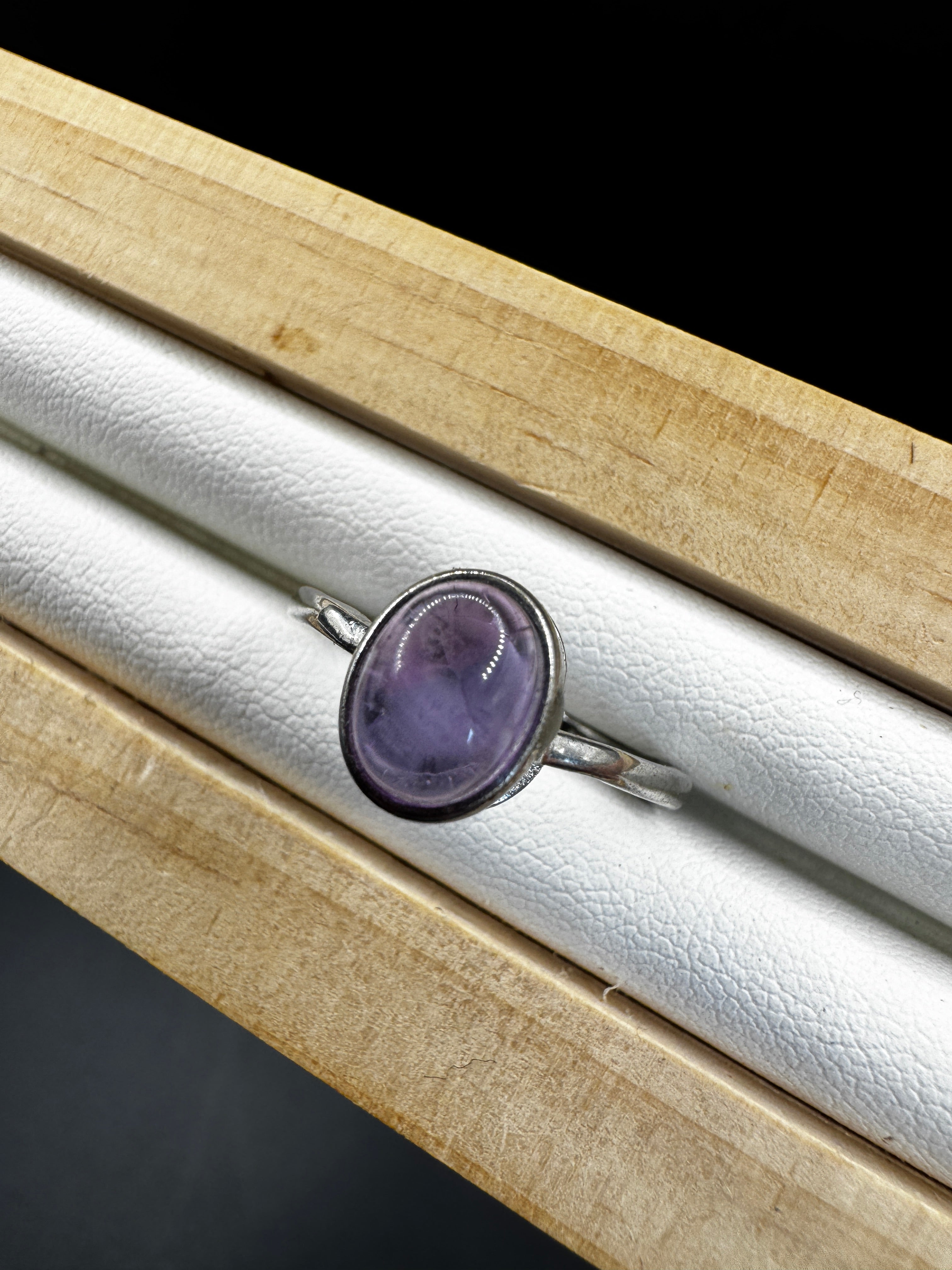 Amethyst S925 Adjustable Ring