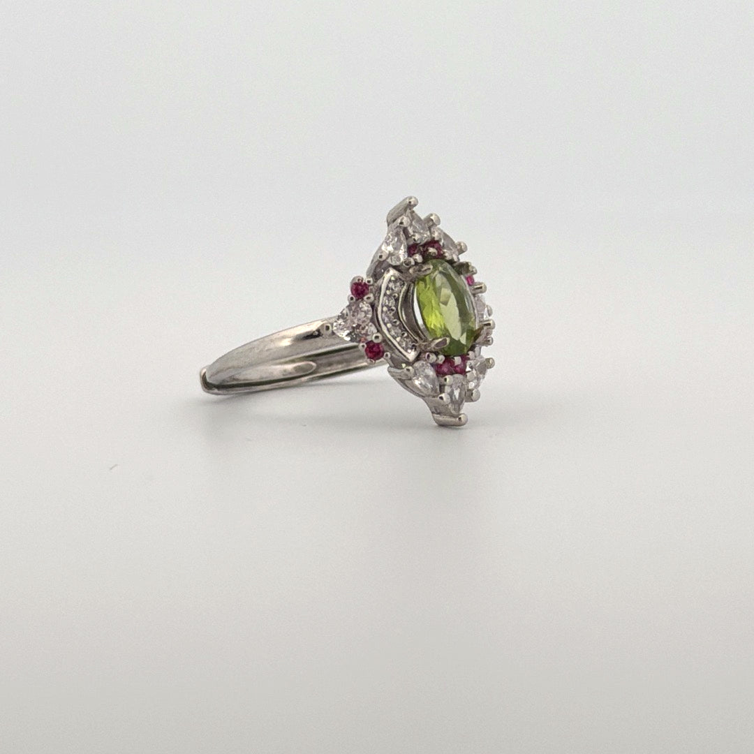 Peridot S925 Adjustable Ring