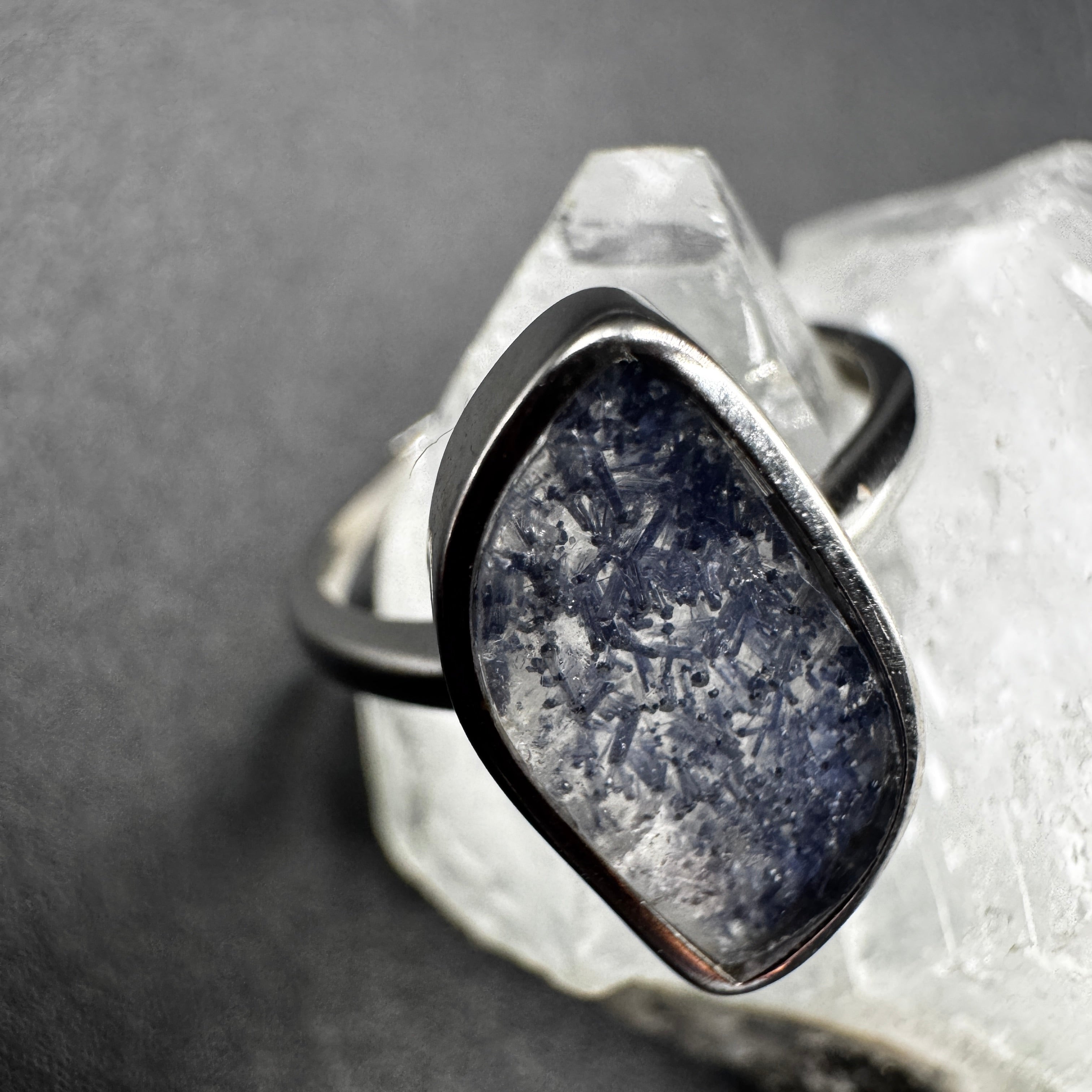 Dumortierite S925 Adjustable Certified Ring