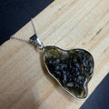 Raw Moldavite S925 Certified Necklace