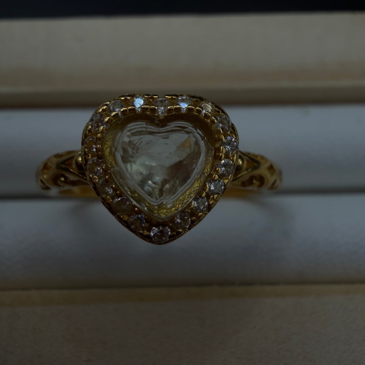 Libyan Desert Glass S925 Certified Adjustable Ring