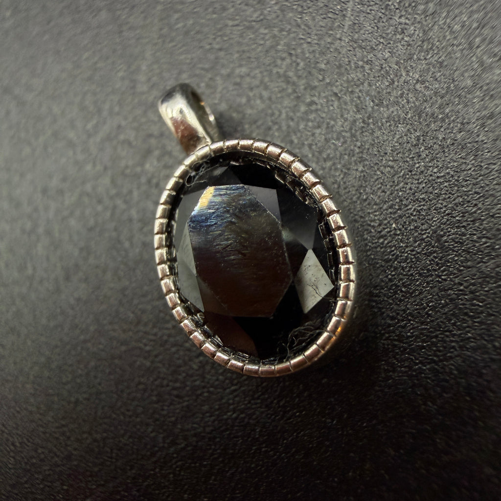 Black Spinel S925 Necklace