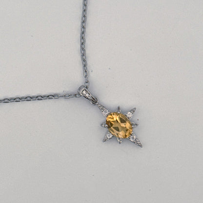 Citrine S925 Necklace
