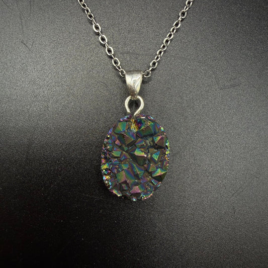 Aura Amethyst S925 Necklace