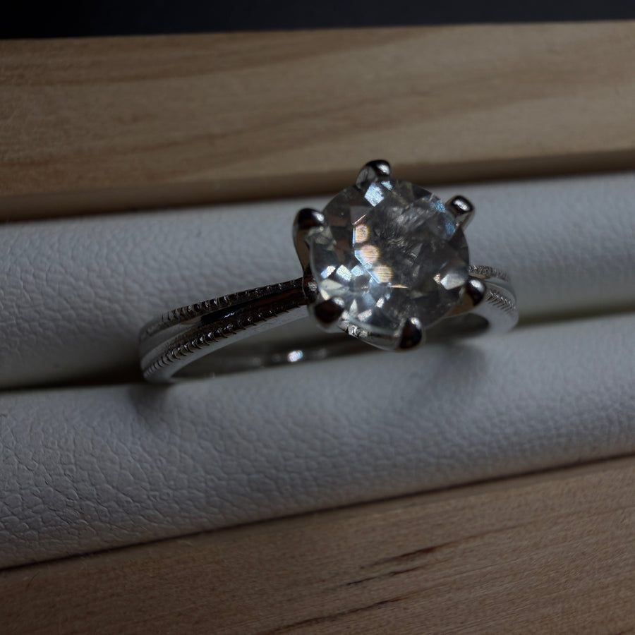 Libyan Desert Glass S925 Certified Adjustable Ring