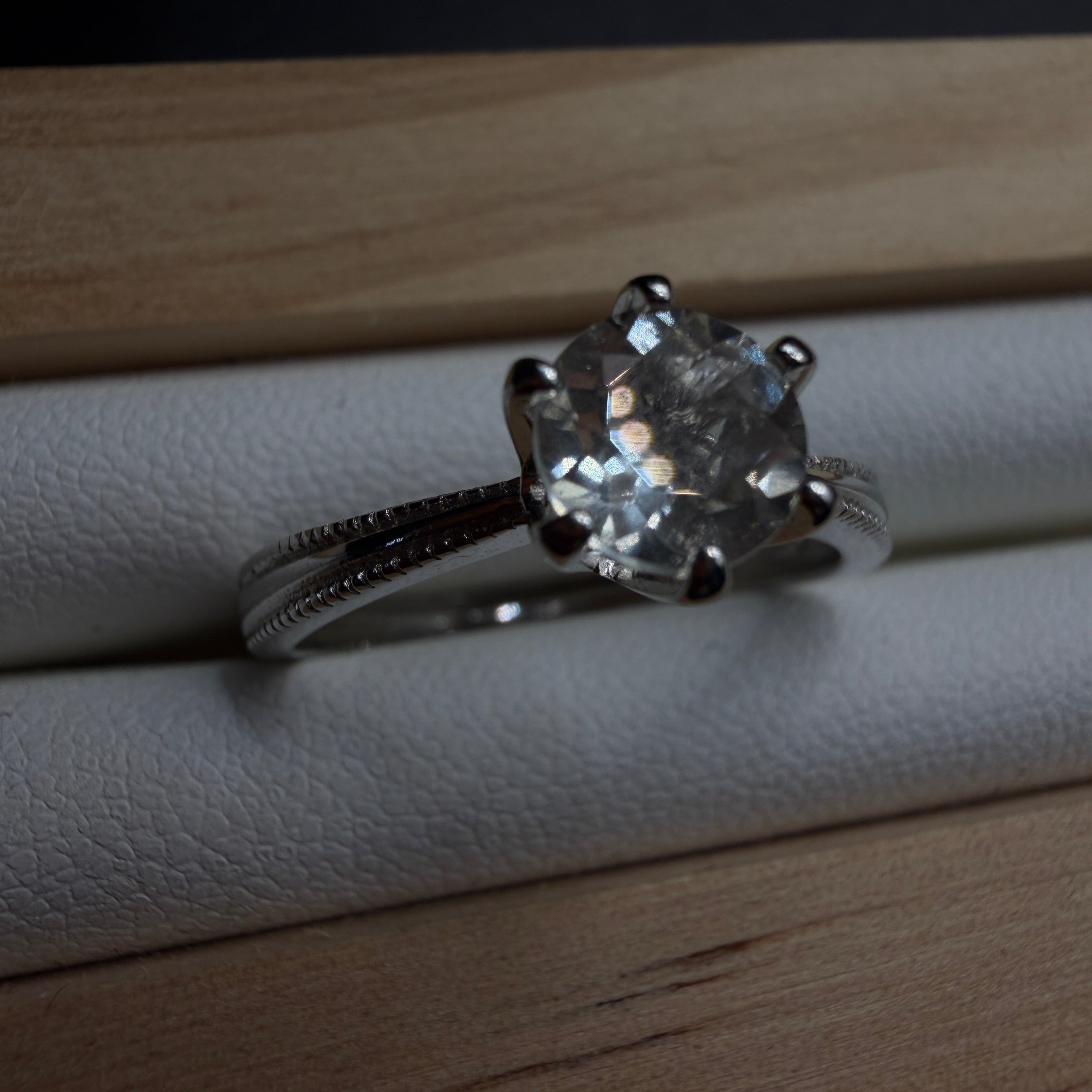 Libyan Desert Glass S925 Certified Adjustable Ring