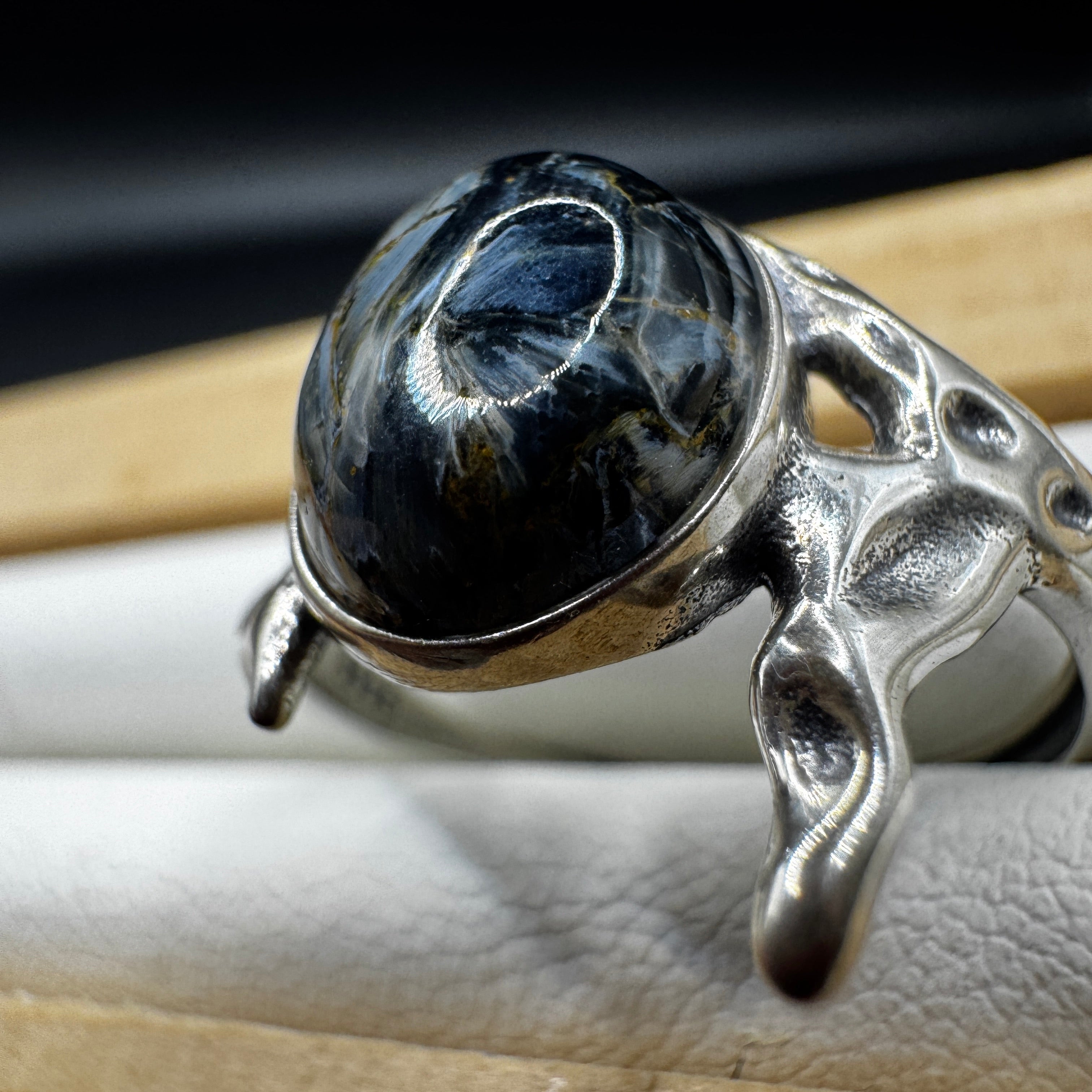 Pietersite S925 Adjustable Ring