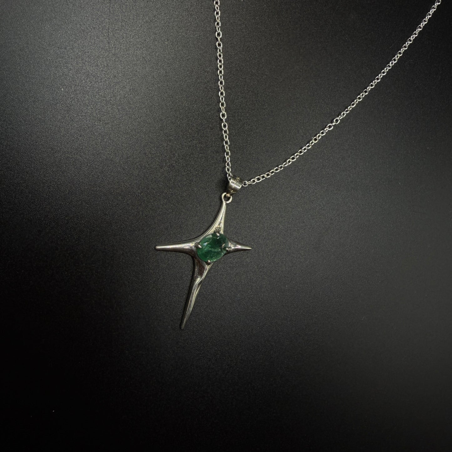 Emerald Star S925 Necklace