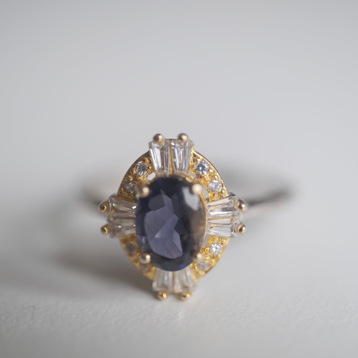 Sapphire S925 Adjustable Ring