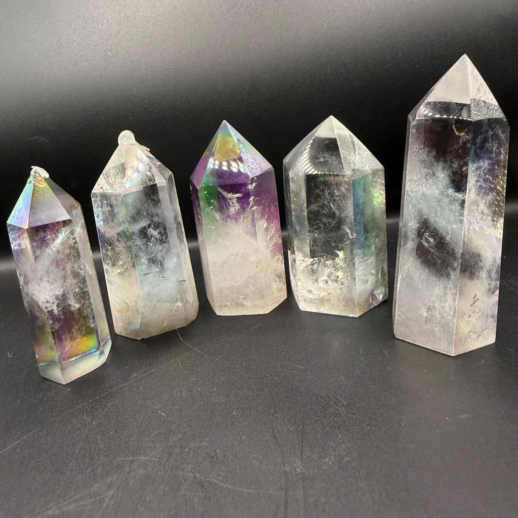Aura Clear Quartz Tower