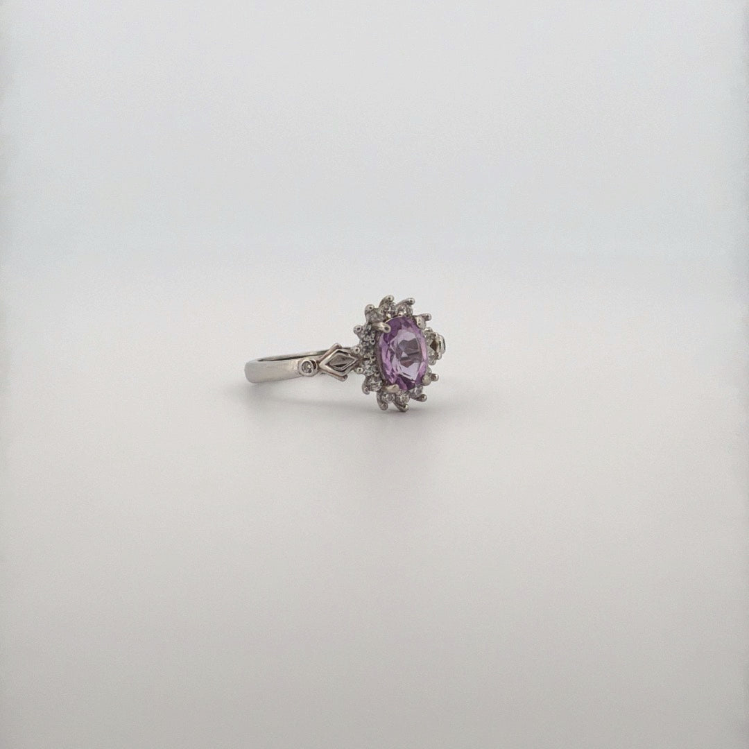 Amethyst S925 Adjustable Ring