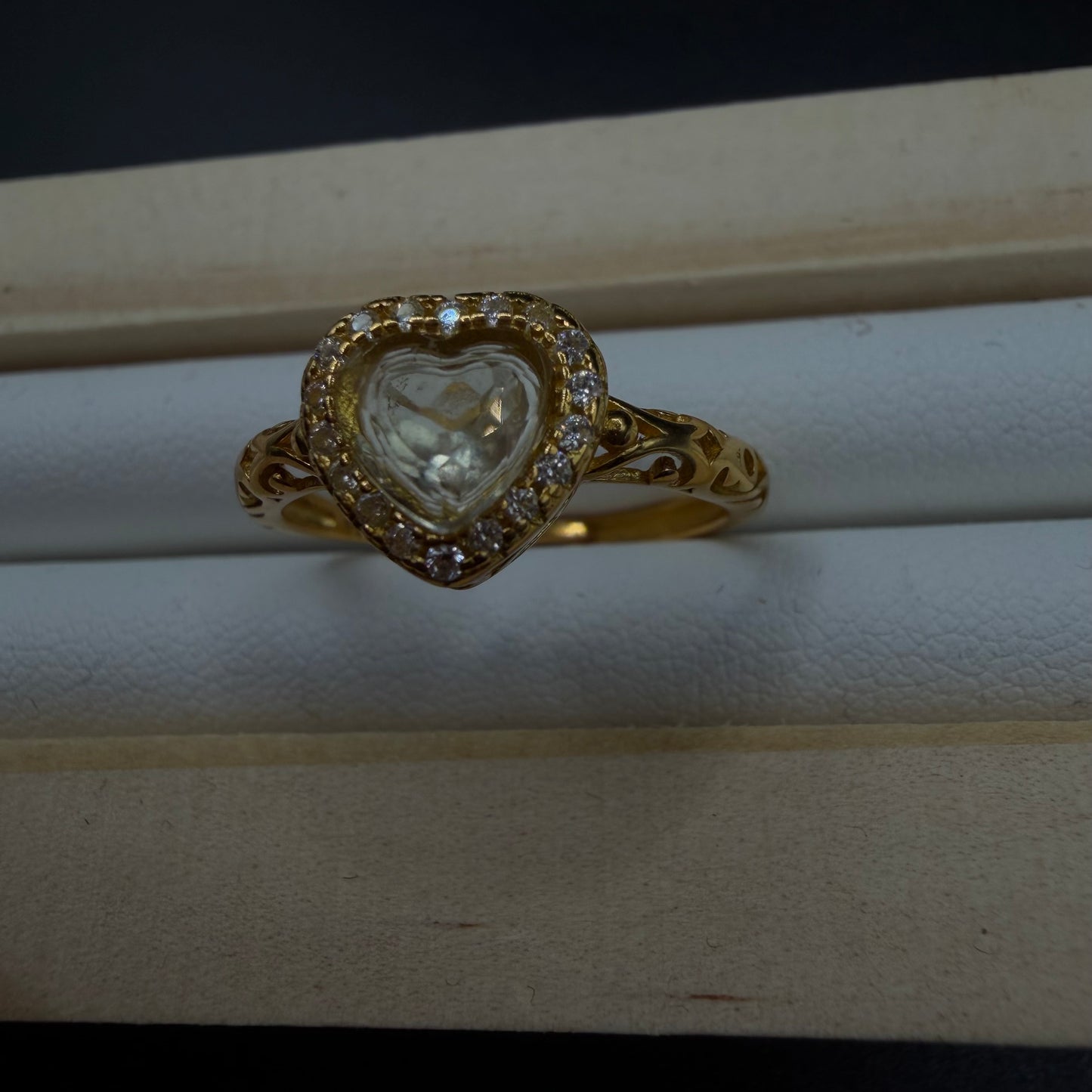 Libyan Desert Glass S925 Certified Adjustable Ring