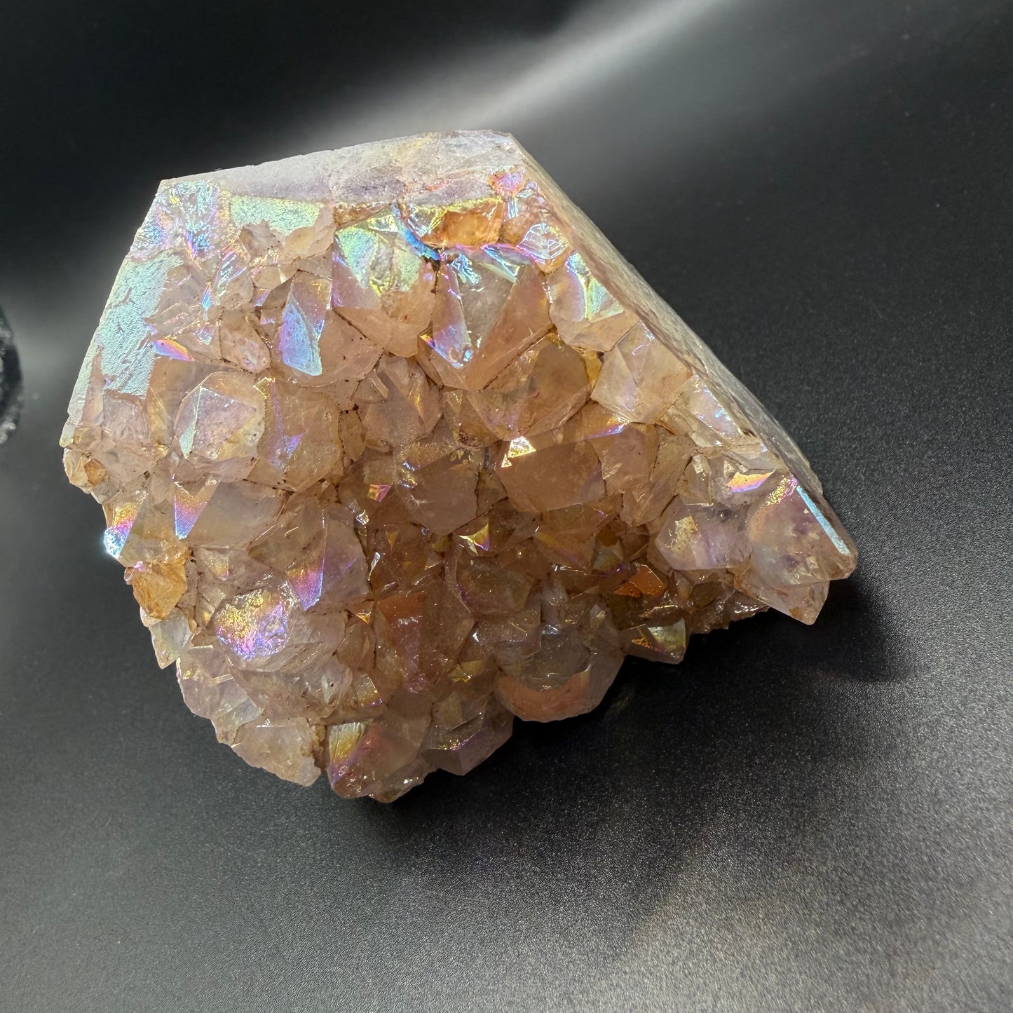 Aura Amethyst Cluster Point